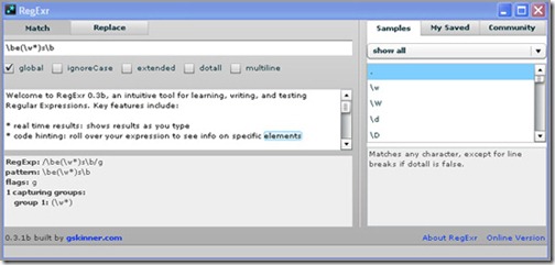 RegExr-Desktop,regex,regex tool, 正则表达式工具