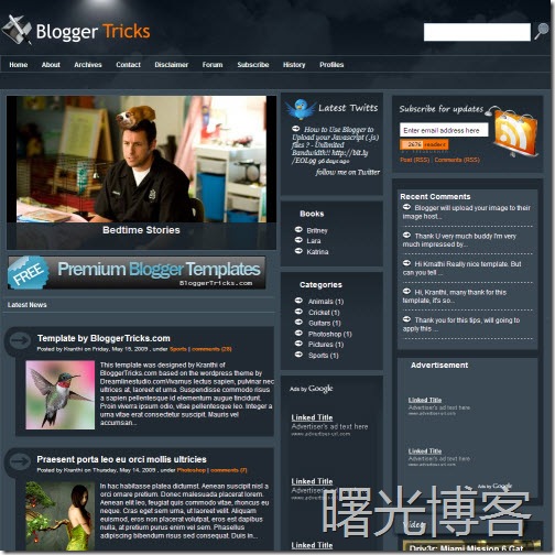 falkner press, blogger, blogger模板, blogger杂志样式