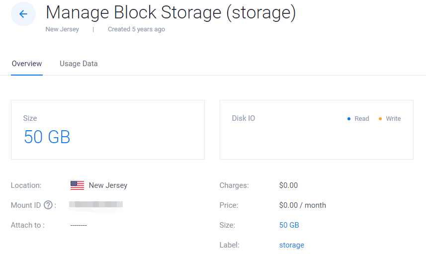 vultr block storage 开始收费了